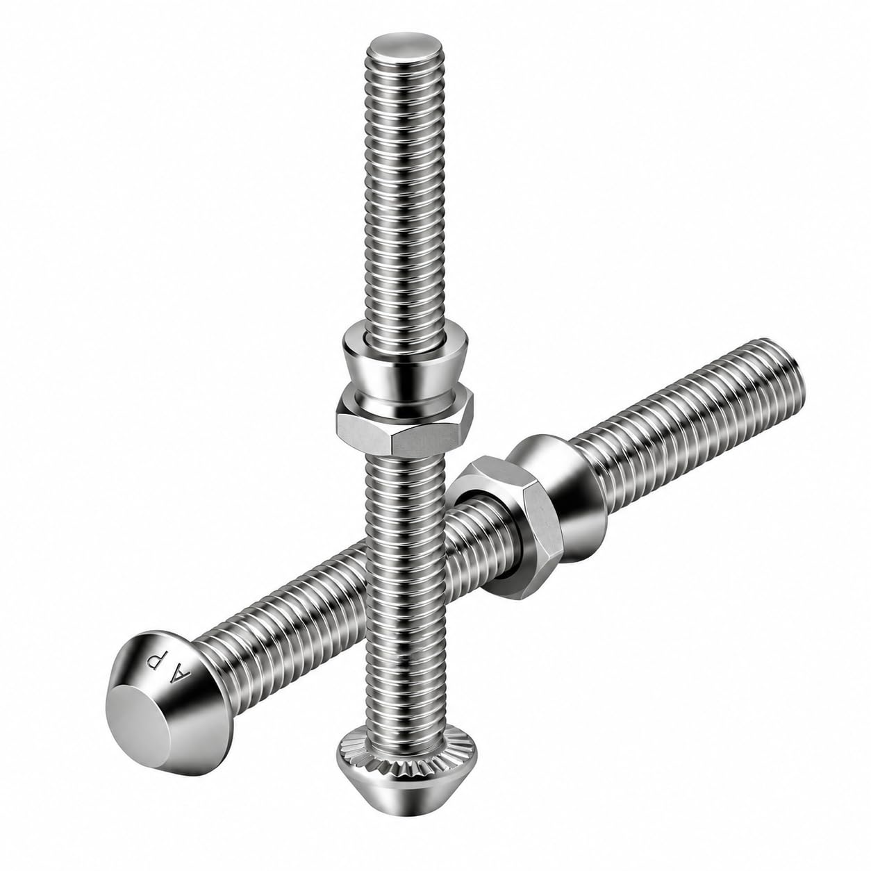 By VP INDUSTRIES (Combo-10) M6x40 Wing Nut Bolt with Hex Nut — Amazon image 17