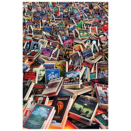 Horror VHS Cemetery 1000-Piece Jigsaw Puzzle, Multi-color, 28 x 20 inches