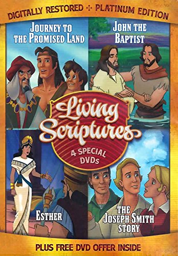 Living Scriptures 4 Pack colección completa de videos educativos en cuatro volúmenes infantiles
