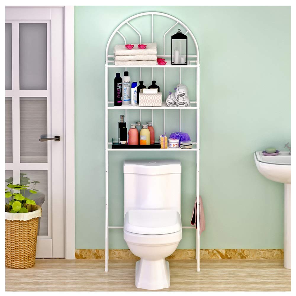 Rangement salle de bains 4 couches pour optimiser un petit espace douche