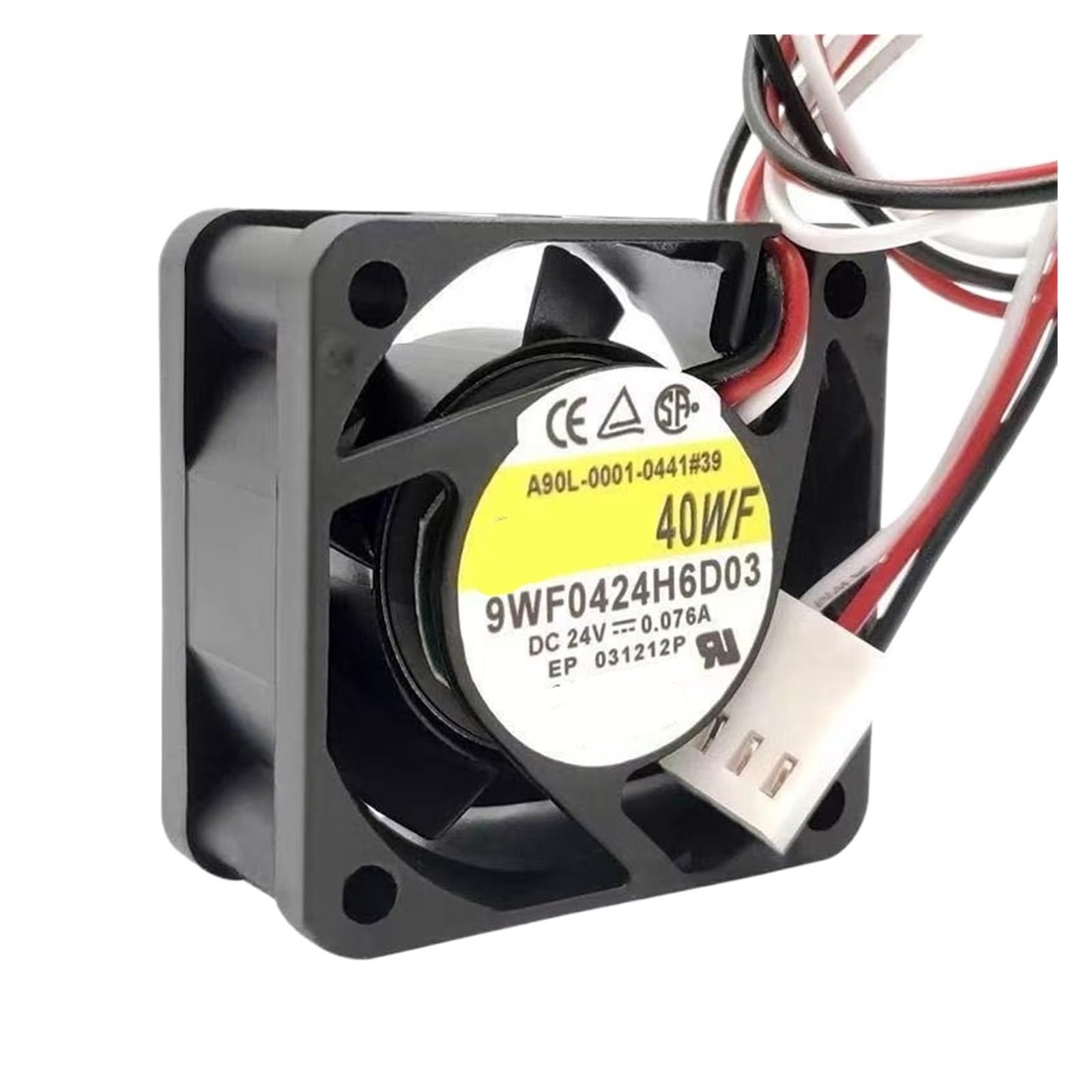 YUSKICCNE 1pcs 40mm Fan 9WF0424H6D03 40x40x20mm 24V 0.076A Waterproof 3-Wire Cooling Fan