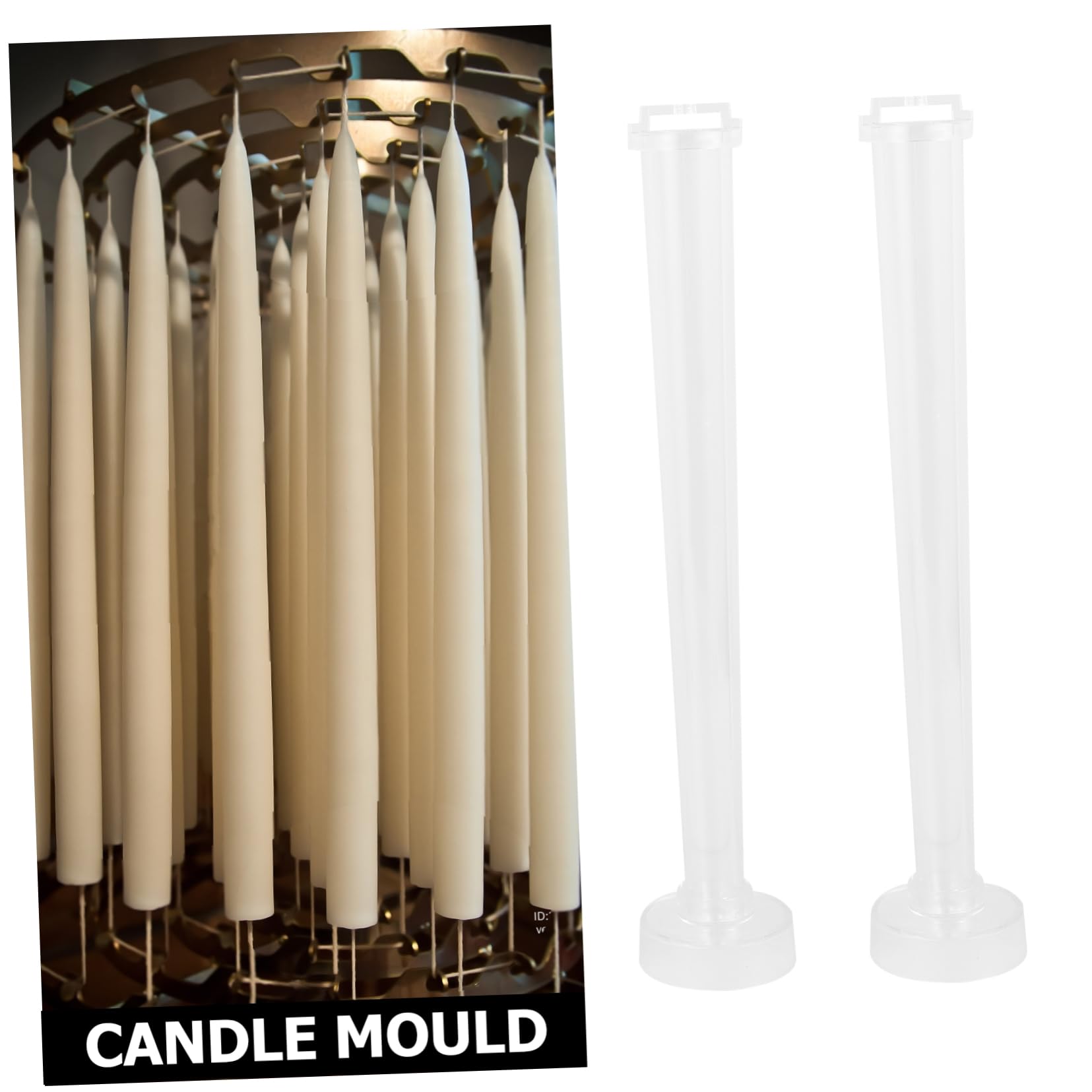 Hohopeti 4piezas Mol Velas Para Diy Moldes Para Velas Cónicas Herramienta Creativa