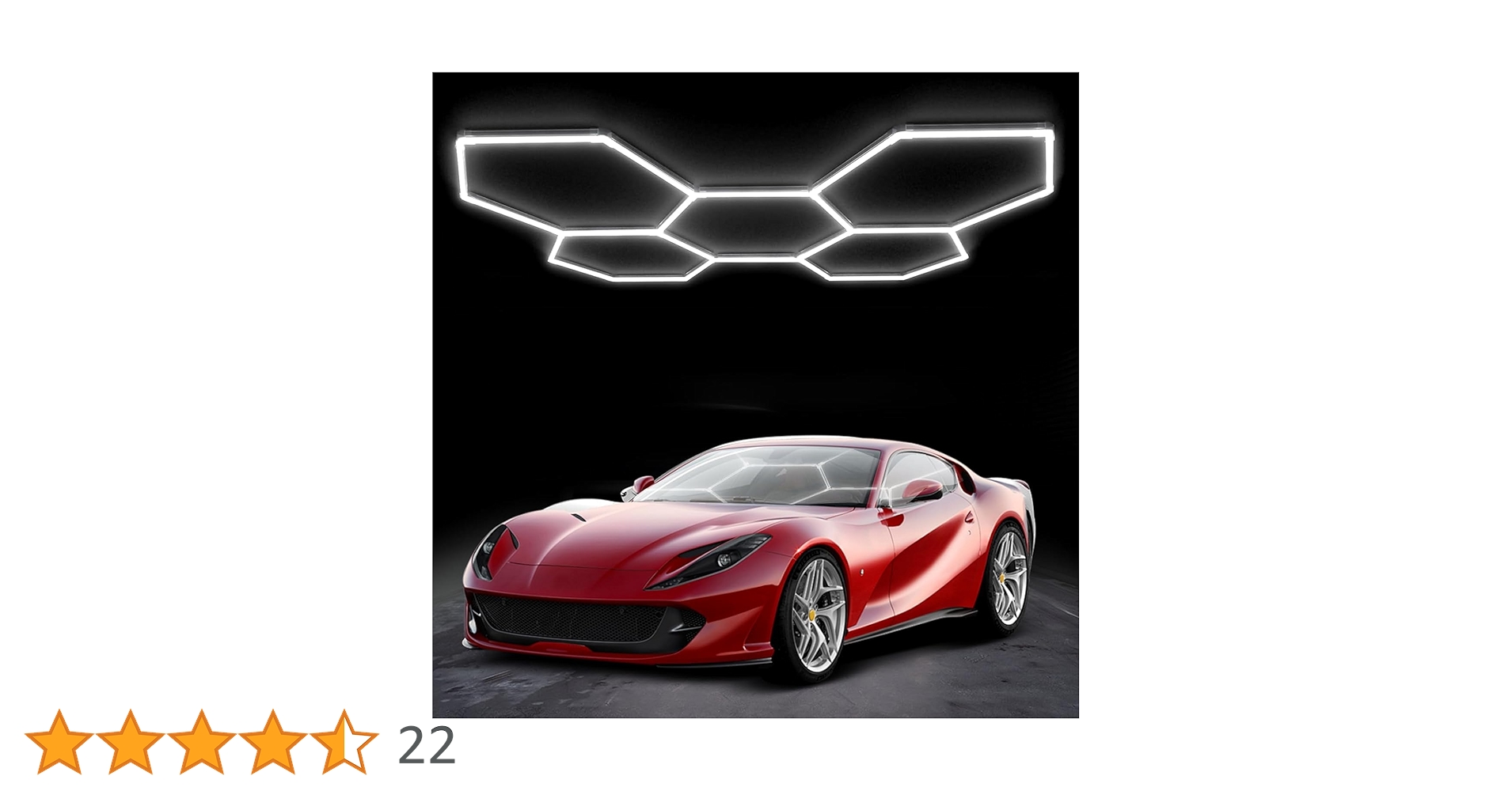 Amazon.co.jp: LEDガレージライト 六角形ガレージランプ ハニカム