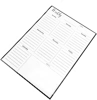 Vista 9 de Hyuduo Magnet Planner, Weekly Dry Erase Board for Fridge with Powerful Magnet, Erasable Reusable Vertical Layout PET Material, for Family Meal