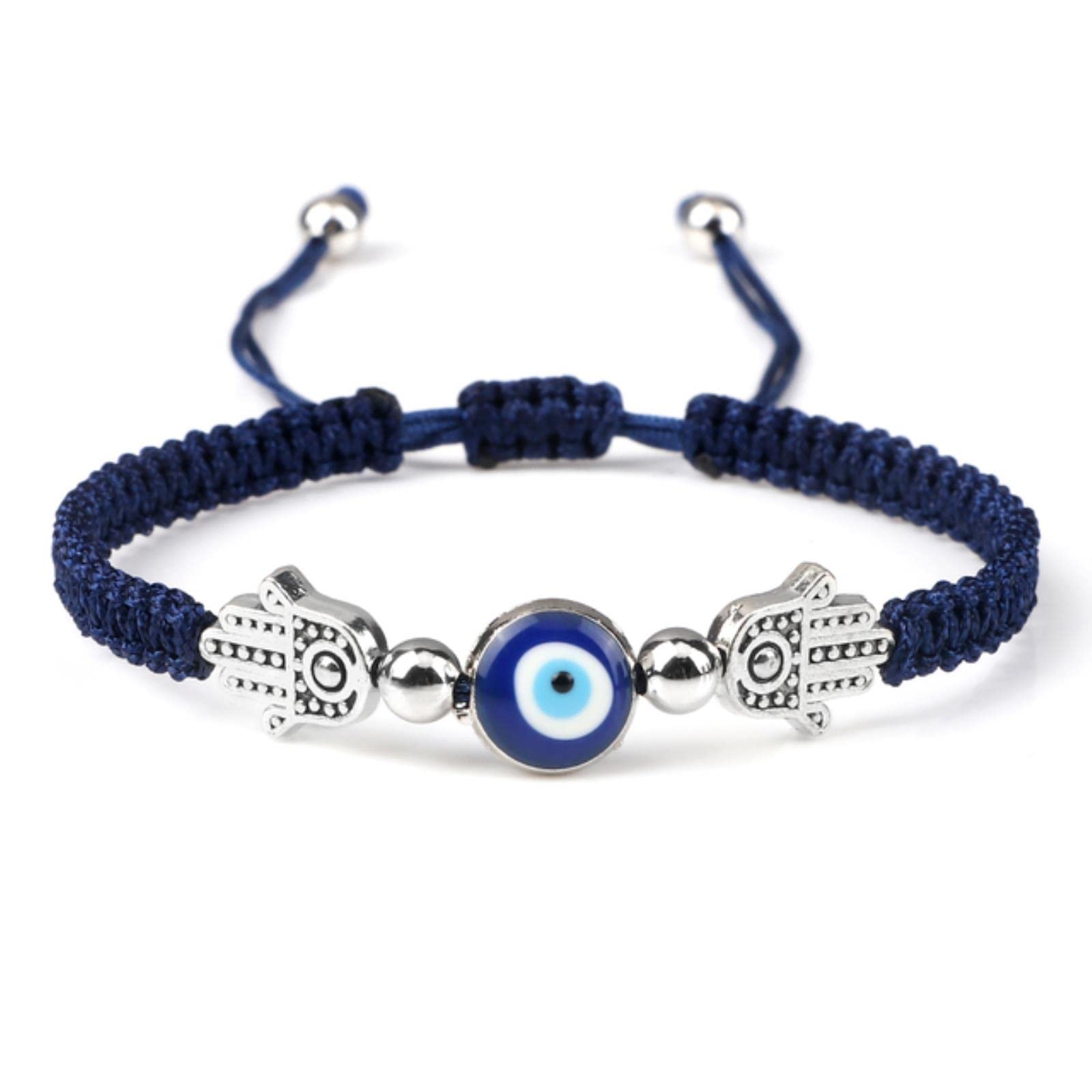 Bracciale intrecciato con filo di nylon rosso malocchio Buona fortuna