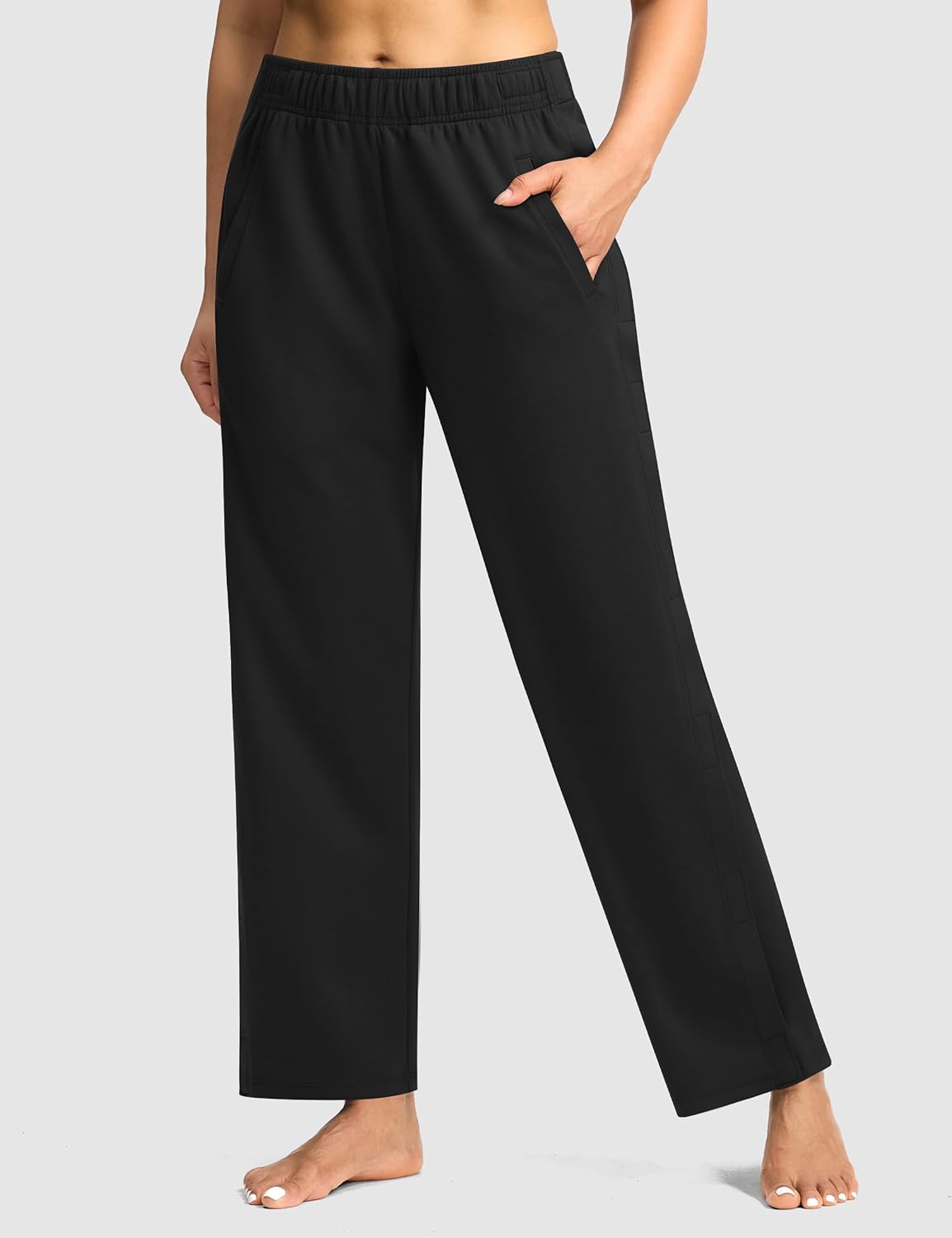 Tear Away Pants for Women Loose Side Full Open Sweatpants Pockets Breakaway Pant Post Surgery Adaptive Clothing - Image 2