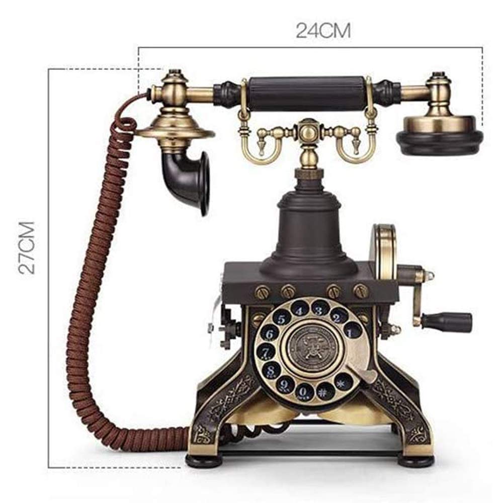 Amazon | 回転ダイヤル付きレトロ電話、古いアンティーク電話固定電話