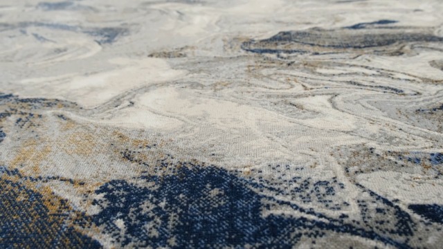 Tapete Abani Blue 6' x 9' con diseño abstracto miniatura 7