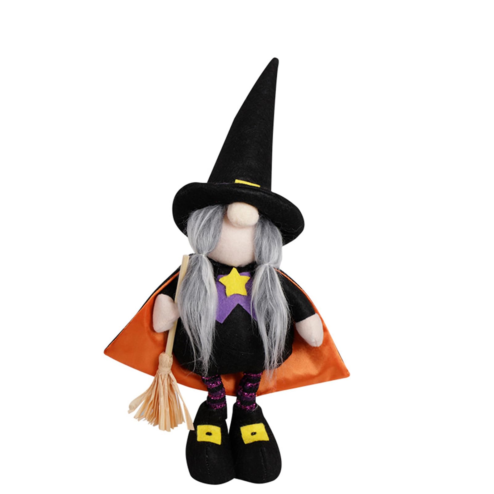 Kangnice Mysterious Anonymous Halloween Necromancer Decoration Brush Accent Part Excellent for Celebratory Telecommute Celebratory Soft Polyster Environmental Fill Halloween Anonymous Toy