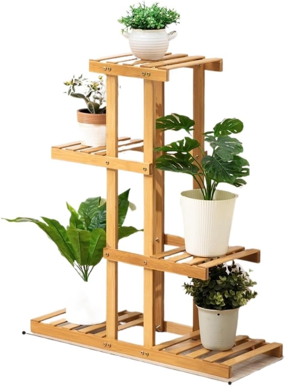 Étagère plante en bambou pour créer un coin de verdure sur votre balcon ou salon
