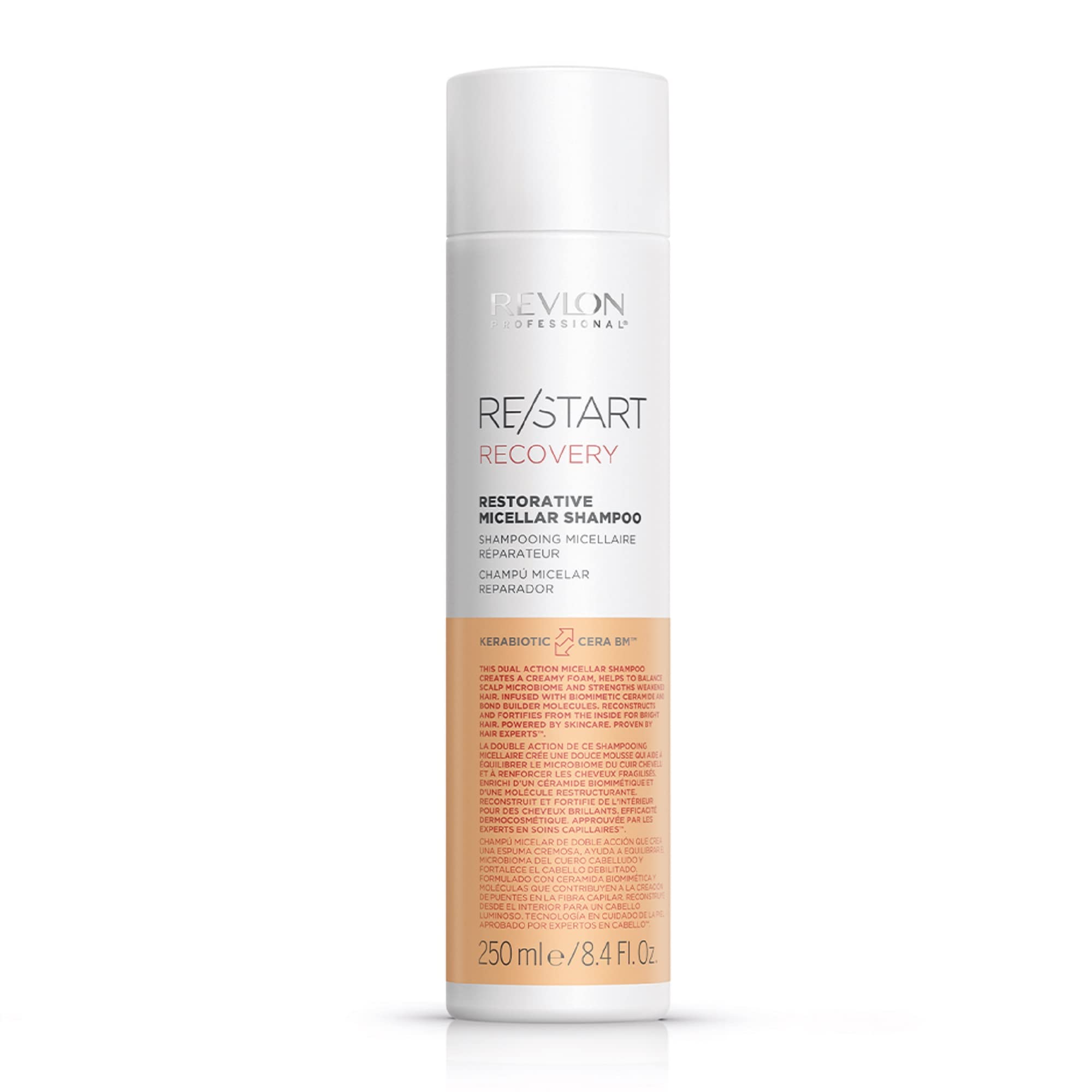 Revlon Professional Re/Start Recover Shampoing Micellaire Réparateur pour Cheveux Secs et Abimés - Soin Doux et Brillant