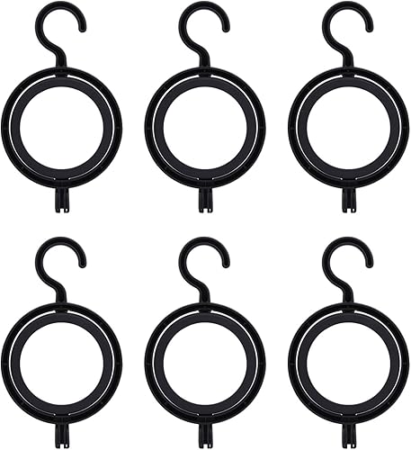 QWLWBU Soporte de peluca colgante, paquete de 6 soportes portátiles para peluca, organizador de peluca para múltiples para exhibición,