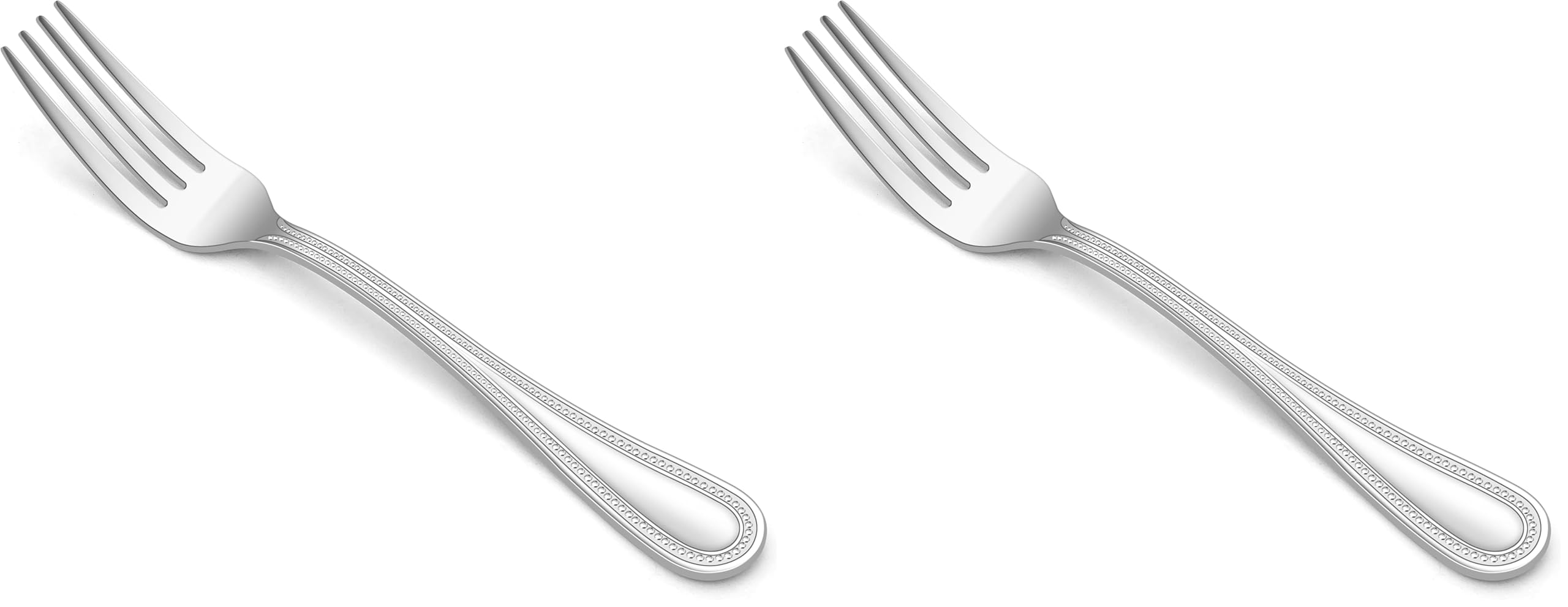 HaWare 12-Piece Dessert Fork, Stainless Steel 7.1in Pearled Edge Salad Fork — Amazon image 5