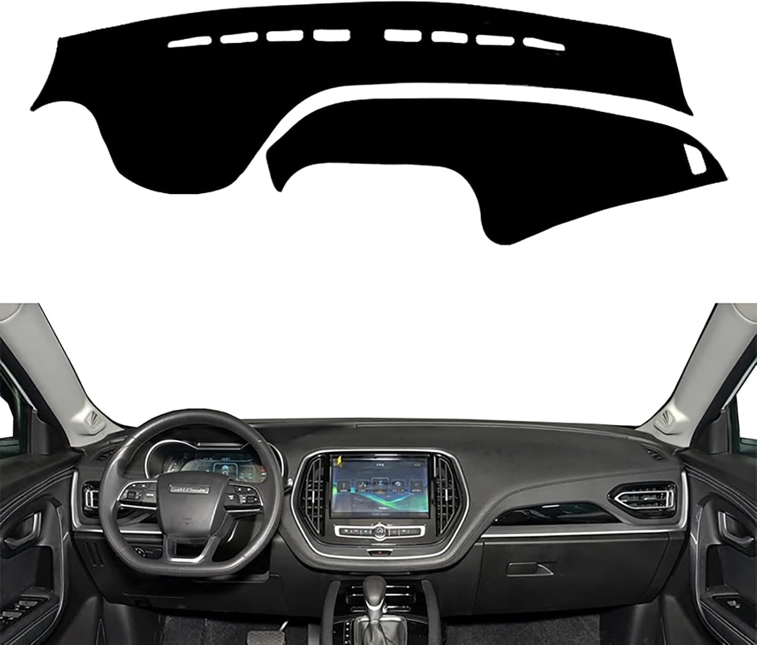 ZhangXD Car Dashboard Cover for Chery Jetour X70 2018 2019 2020 2021 2022, Non-Slip Dash Board Sun Shield Protector Anti-Glare Anti Dust Interior Accessories