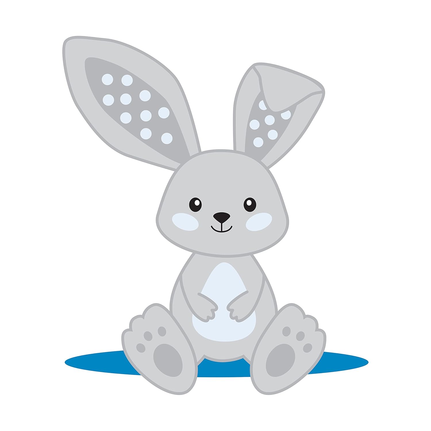 Dr. Brown's Flexees Bunny Teether for Infant & Baby, Gray, 100% Silicone, BPA Free, 3m+ : Baby