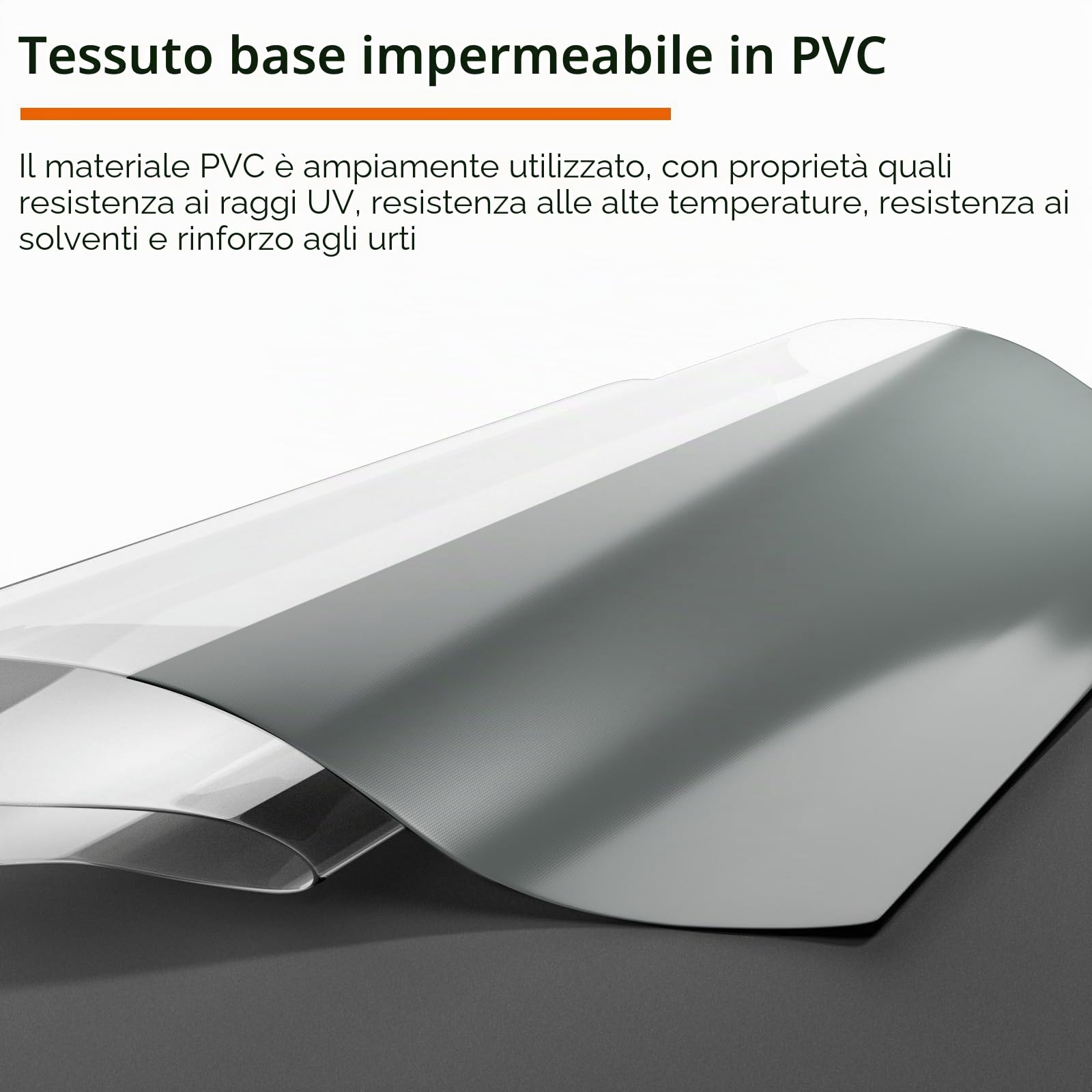 Tenda Pannelli Laterali Trasparente PVC, All'aperto Impermeabile Vinile Teloni, Robusto Pannello con Occhielli per Terrazza Esterno Pergola Portico, 3.5X2.5M