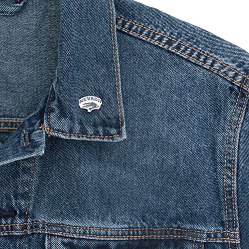 Image of Desert Cactus University of Nevada Lapel Pin NEV Wolf Pack Made of Metal for Formal Wear, Bag and Hat Jewelry, and Tie Tack (Pin A)