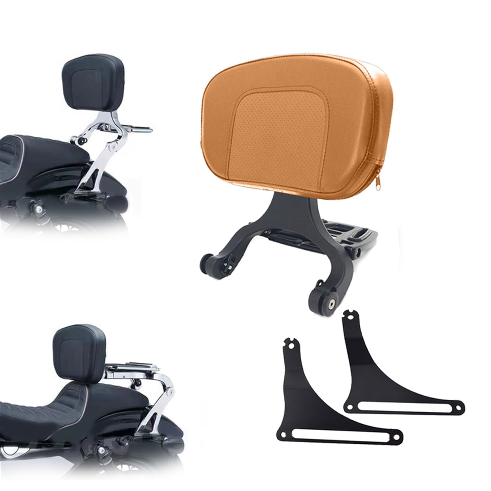 Sissy Bar Amovible Moto Confortable pour Harley Davidson Softail