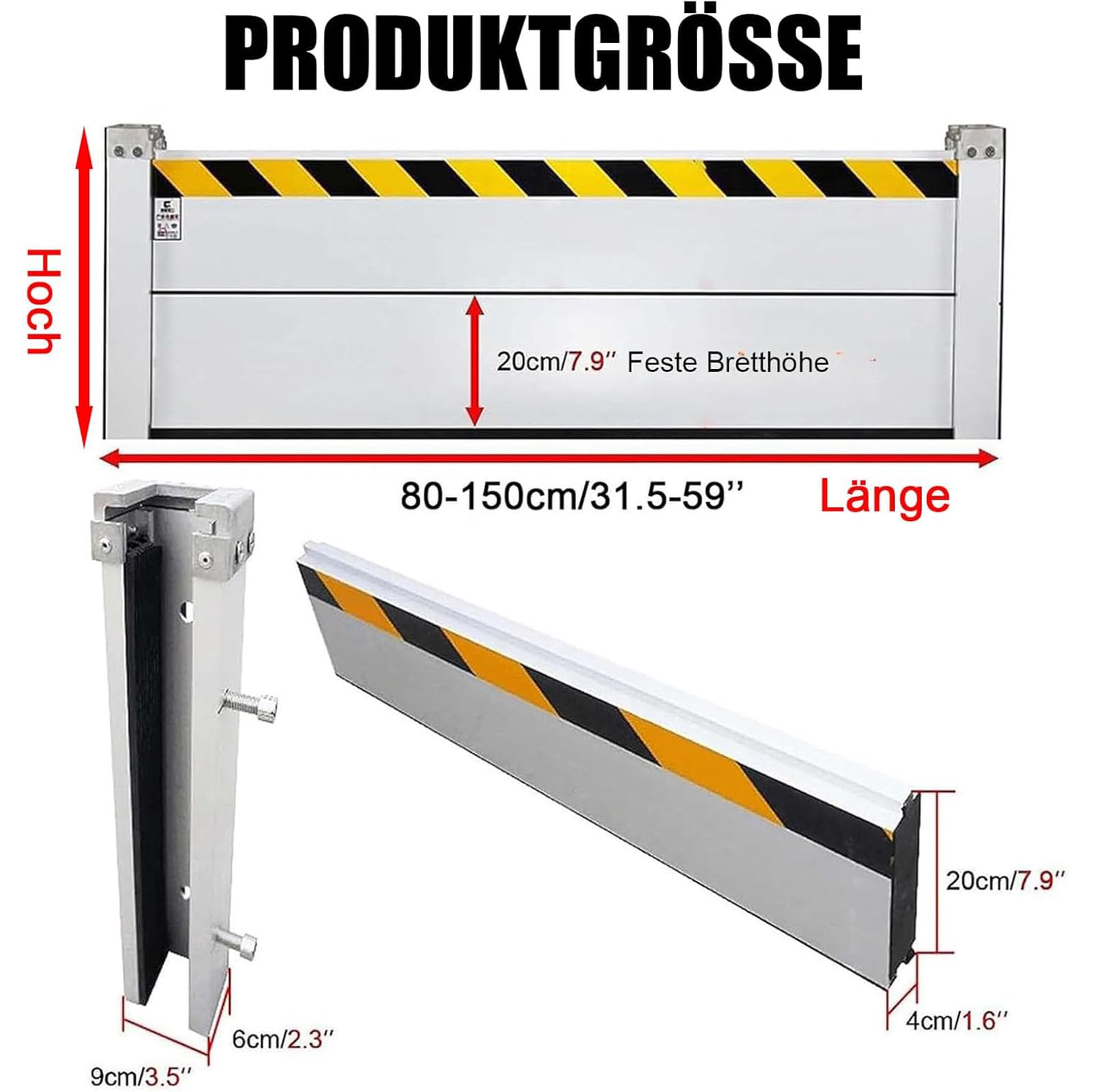 Ochrona przeciwpowodziowa, ochrona przeciwpowodziowa, uszczelka do drzwi garażowych, bariera przeciwpowodziowa ze stopu aluminium, wielokrotnego użytku, do przejść podziemnych, fabryki