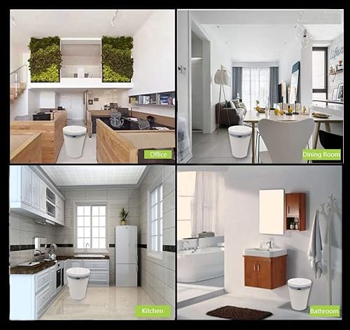 Miniatura 6 de Besli Bolsa de basura pequeña con cordón de 2 galones, 100 unidades (blanco, 2 galones)