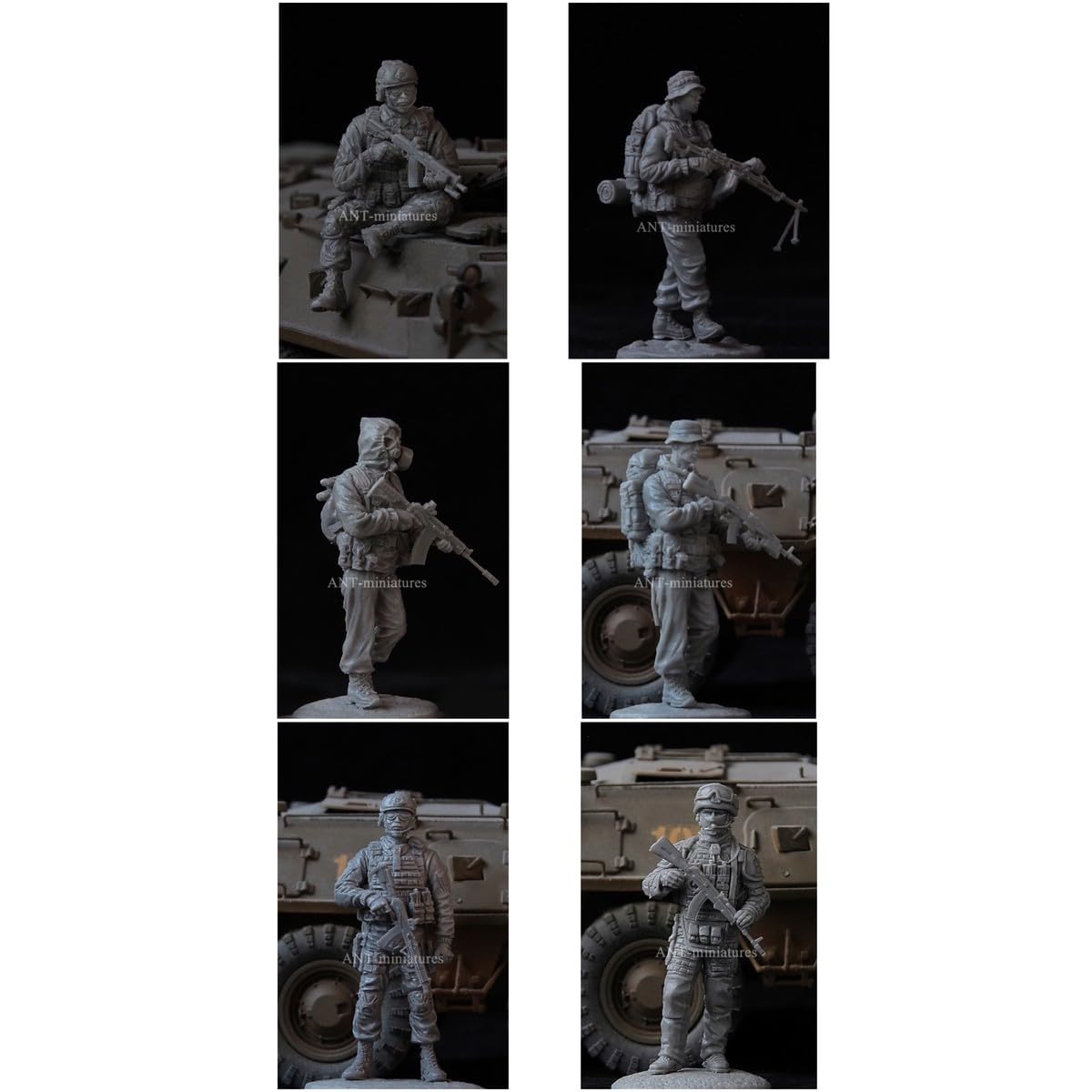 1/35 Resin Model Figure GK, 6 Figure, Unassembled and Unpainted Kit