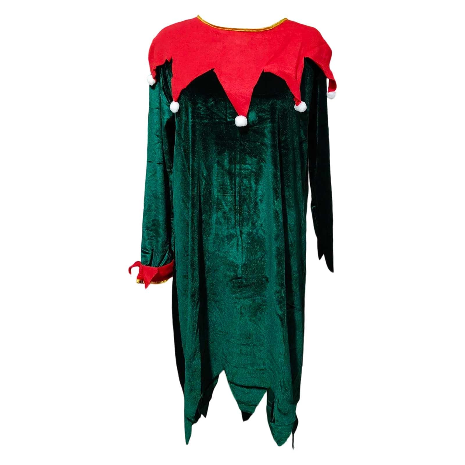 2026, vestito da donna, elegante, verde, per cosplay, feste di Natale