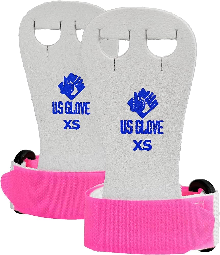 US Glove - Gymnastiques - Gymnastique - Grips Rainbow Beginner Grips - 1 paire - Cuir - Jeune - Rose - Medium