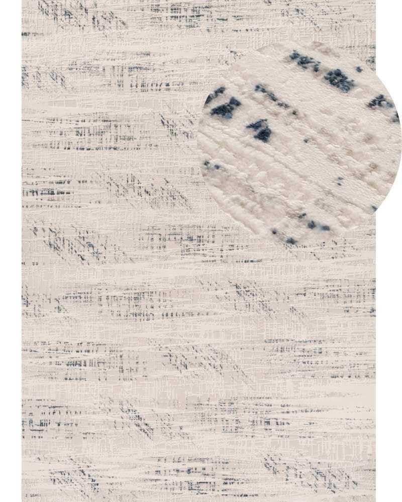 THE RUGS Carmel Modern Area Rug, Stain-Resistant, Non-Shedding, Durable Rugs for Living Room and Bedroom [ Marble Effect Blue - Image 2