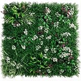 HORO.ES Césped Artificial Decorativo en Panel para Jardín Vertical Interior, Placa Verde para Decoración de Paredes, 100 x 100 cm (Caribe)