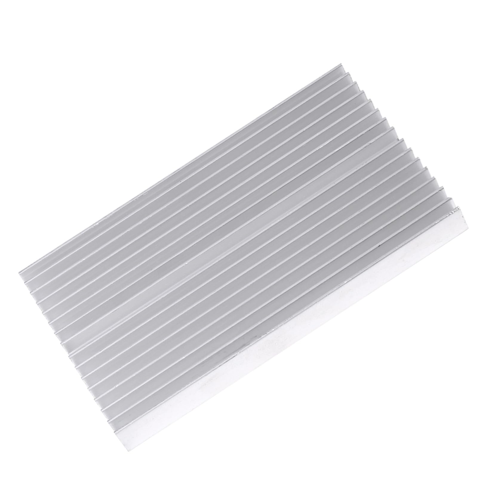 Aluminiowy radiator z aluminium w kształcie kratki – chłodnica Heatsink do tranzystora mocy IC LED jako komponent do odprowadzania ciepła 100 x 60 x 10 mm