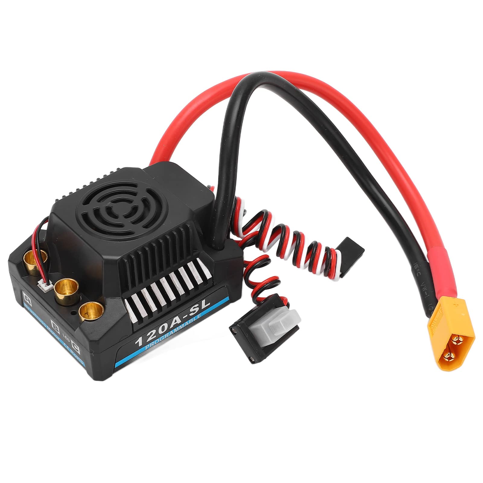 PolyGen 120A ESC z dobrym odprowadzaniem ciepła, wyjście BEC 5,8 V / 5 A dla bezczujnikowych silników bezszczotkowych, gotowość do baterii Lipo 2-4S, kontroler prędkości RC do