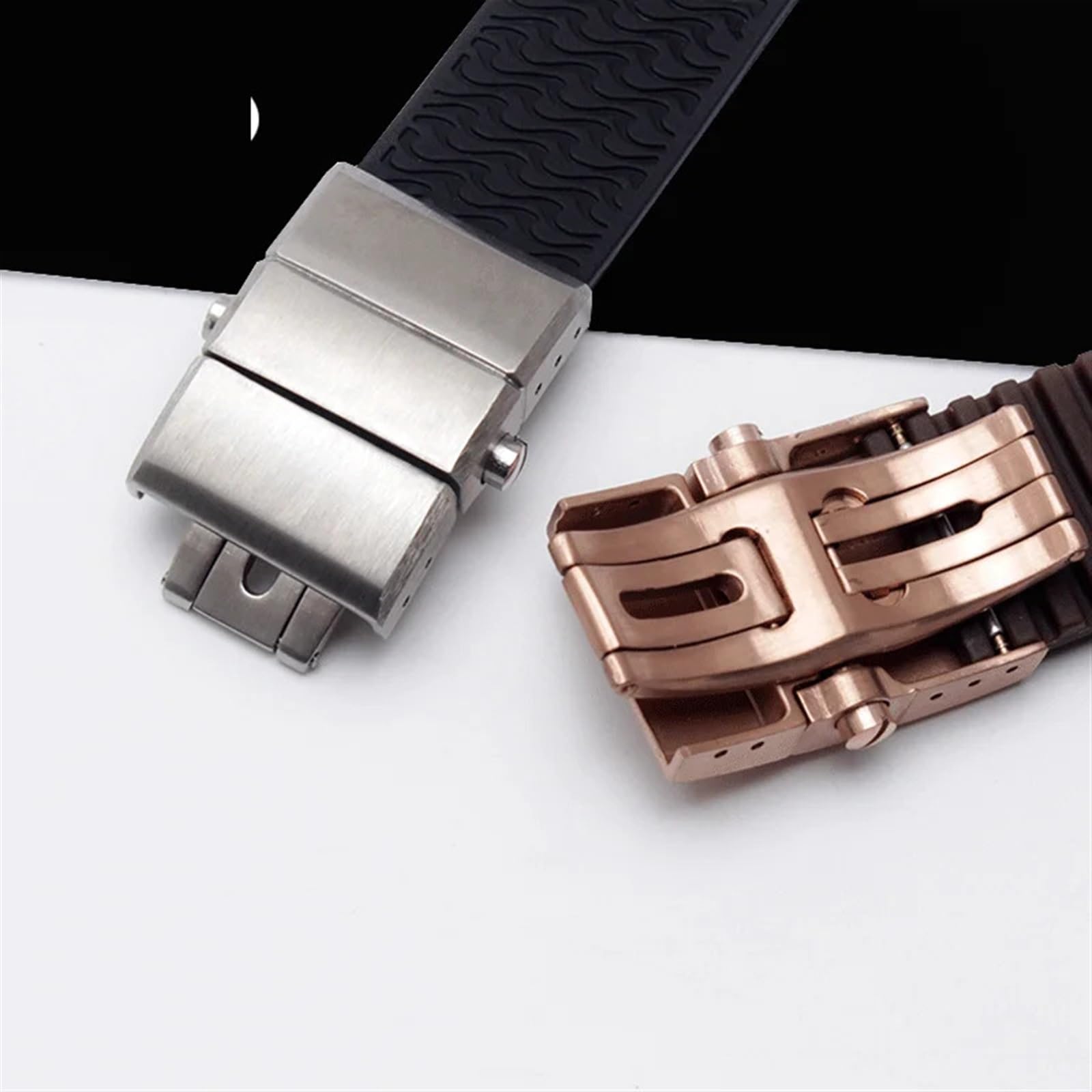 22x20mm DIVER und MARINE Wasserdichtes Silikon-Gummi-Armband-Armbanduhrenarmband-Gürtel für Ulysse Nardin Man-Armbandwerkzeuge