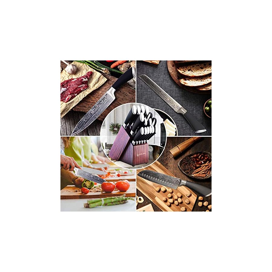 Knife-Set-for-Kitchen-Knife-Set-with-Block-15Pcs-Professional-Stainless-Steel-Knife-Set-with-Wooden-Block-for-Chefs-Family-Damascus-Knife-Sets-for-Housewarming-Wedding-Gift Knife Set for Kitchen Knife Set with Block HOABLORN 15Pcs Professional Stainless Steel Knife Set with Wooden Block for Chefs Family, Damascus Knife Sets for Housewarming Wedding Gift
