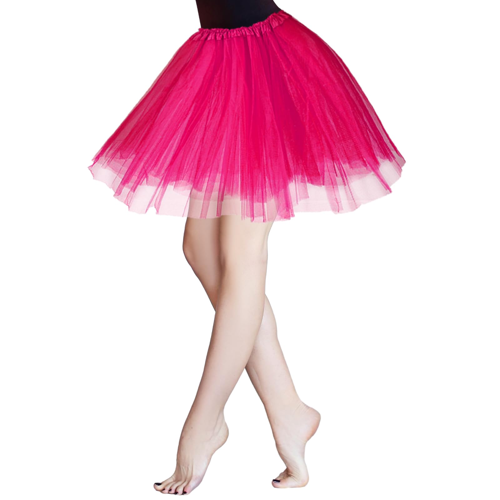 Spódnica tutu, damska spódniczka tutu, klasyczna, elastyczna, 3-warstwowa, tiulowa, na imprezę, balet, taniec, dla kobiet, nastolatków, dziewcząt