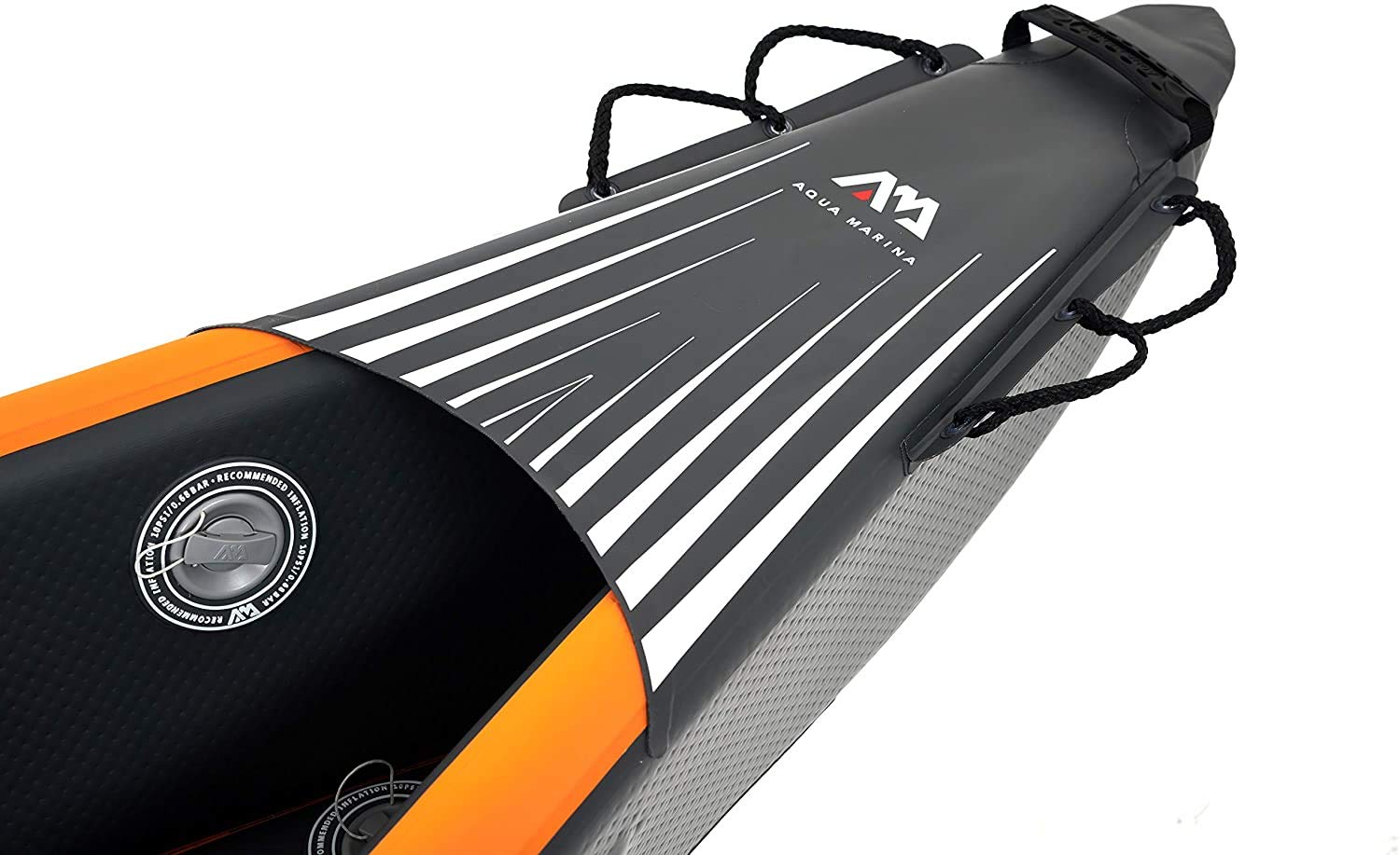 Aqua Marina Tomahawk Kajak 2 Personen Inflatable Kanau Tourenkajak mit 2 Paddel 440cm