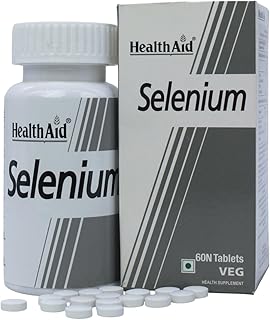 HealthAid Selenium Supplement | Yeast-Free Antioxidant for Immune & Thyroid Support | Promotes Cellular Protection & Heart... Price In India