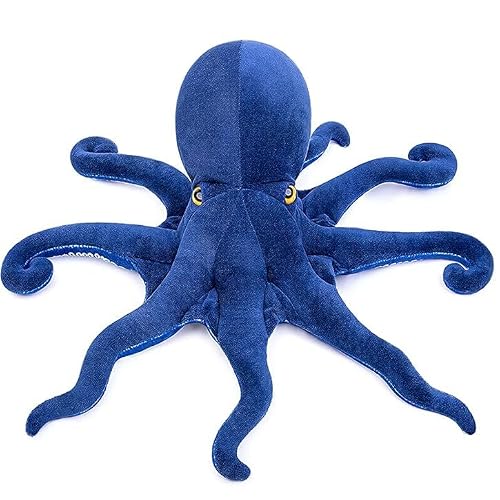 BABY FRANKIEZHOU Simulation Octopus Plush Toy,Octopus Stuffed Animal,Sea Animal Collction,Blue