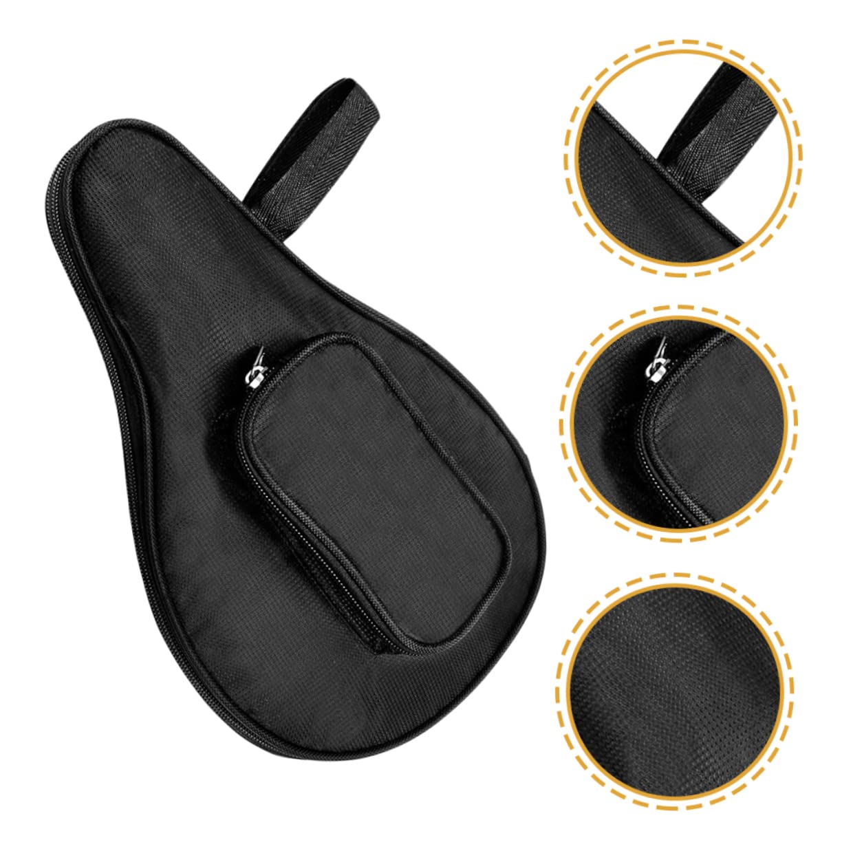 Kisangel 3 per Racchette Tavolo Tennis Custodia per Racchette e Accessori Design e Resistente Oxford per Giocatori Pong Con per Palline e Accessori