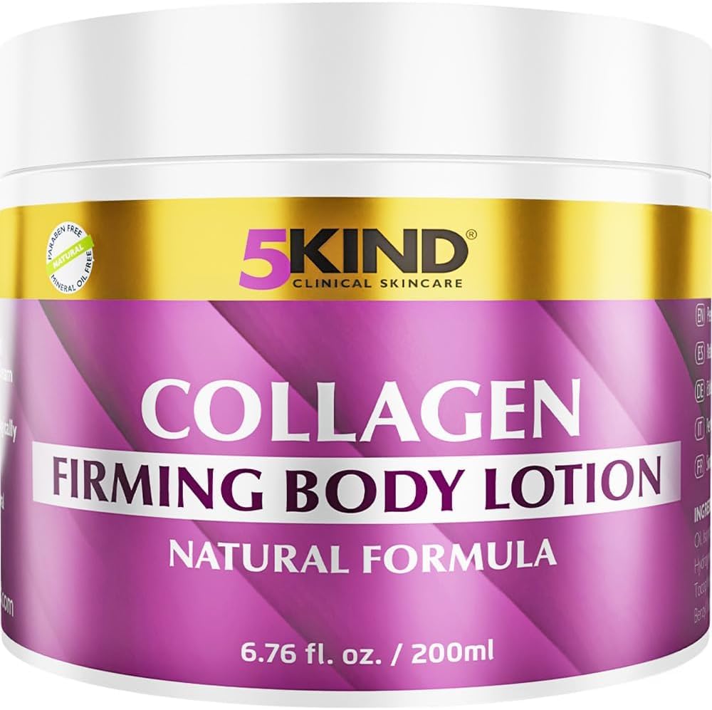 5kind Collagen Firming Body Lotion 200ml – Collagen Body Cream for Women – Luxury Collogen Firming Cream – Neck Firming Cream for Loose Skin