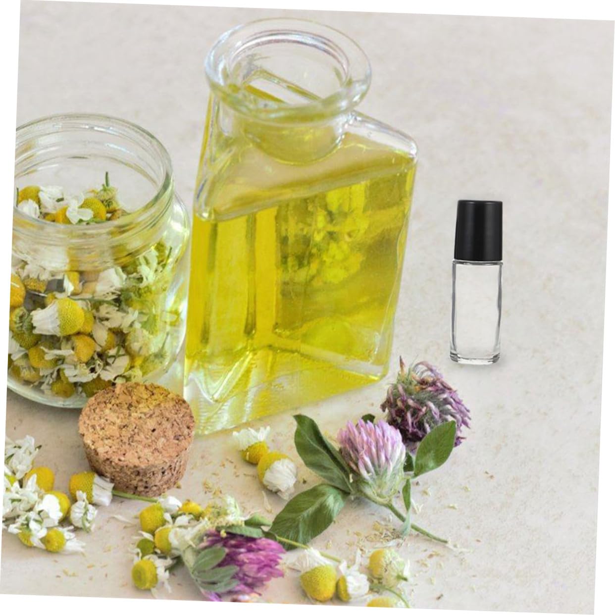 Wiederbefüllbare Rollflaschen aus Glas 30ml, 10 Stück, Schwarz