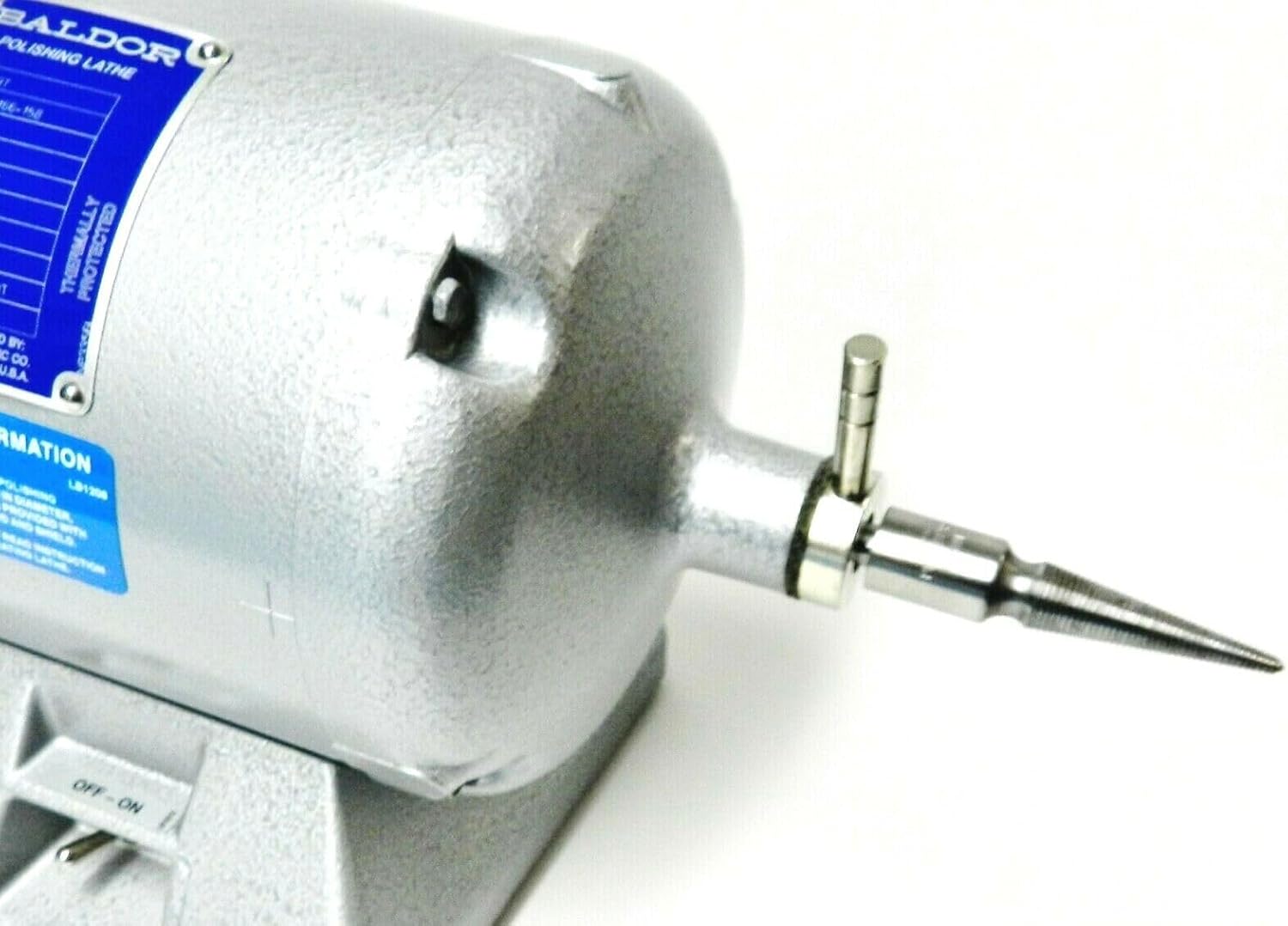 JTS Spindle 3/8" Arbor Hole for Baldor Lathe Motor Spindle 3-1/2" Long Friction Grip Set Left and Right
