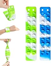 Silicone Suction Pop It Fidget Toy for Kids, Bracelet Suction Cups Stress Relief Sensory Pop up Toy, Funny Anxiety Stress Relief Toy Gift for Children (Pack of 2, Multicolor)