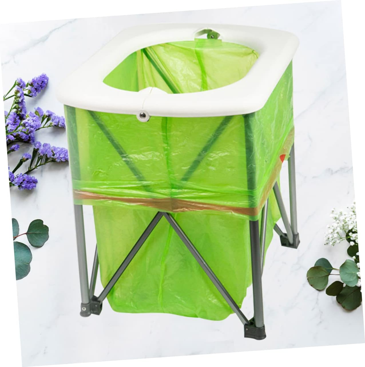 バディバッグホルダー ごみ 白い サポート フレーム 旅行 アウトドア