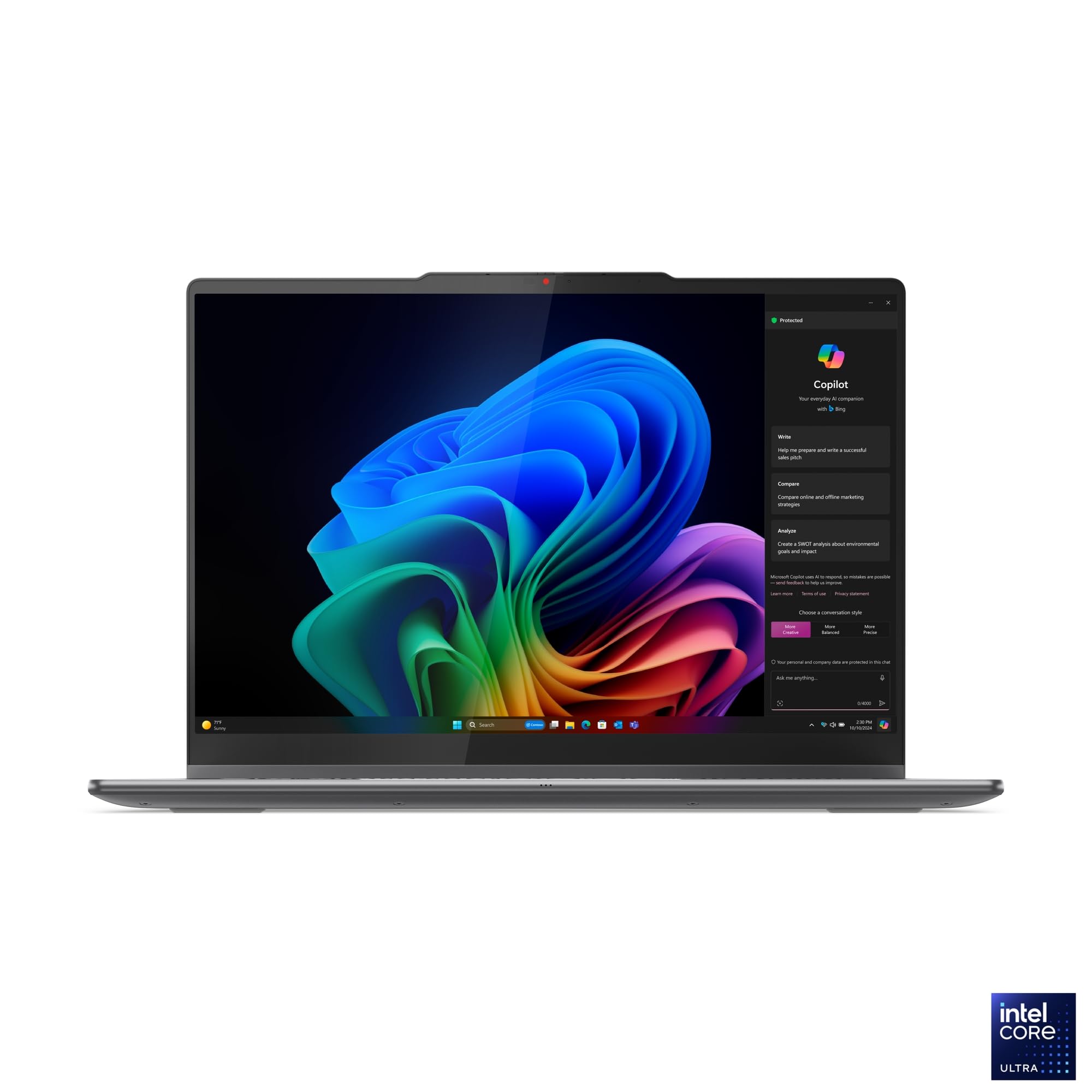 Lenovo Yoga 7 2-en-1 14ILL10 Ordinateur Portable 14" WUXGA OLED Tactile Intel Ultra 5 226V RAM 16Go SSD 512Go Intel Arc Windows 11 Clavier AZERTY Gris