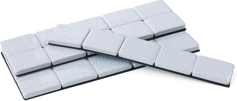 1/2 oz, Grey, 30 pcs Wheel Adhesive Stick-on Weight Mellow Style WW-050RG30