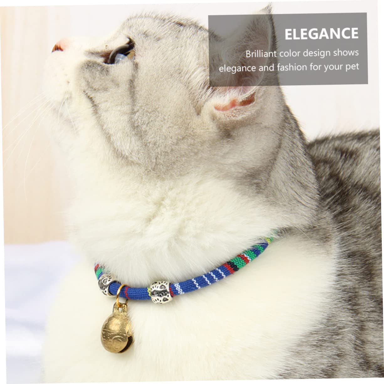 INOOMP 9pezzi Collarper Gatti Con Campanello Stile Collare Regolabile Per Gatti Accessori Per Animali Domestici Per Ogni Occasione