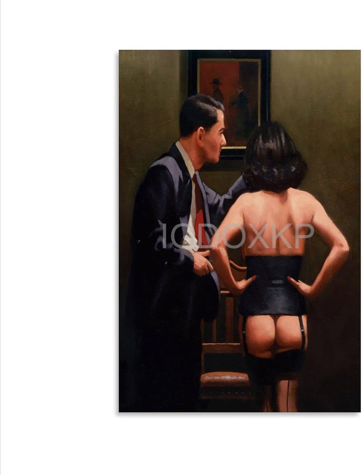 Vintage Poster Jack Vettriano's Night of Ritual Oil Painting Poster Canvas Painting Posters and Prints Wall Art Pictures for Living Room Bedroom Decor 12x18inch(30x45cm) Unframe-Style