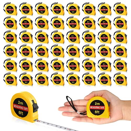 Copkim 50 Pcs 6 FT Mini Tape Measure Retractable Bulk Small Measuring Tape Pocket Size Measurement...