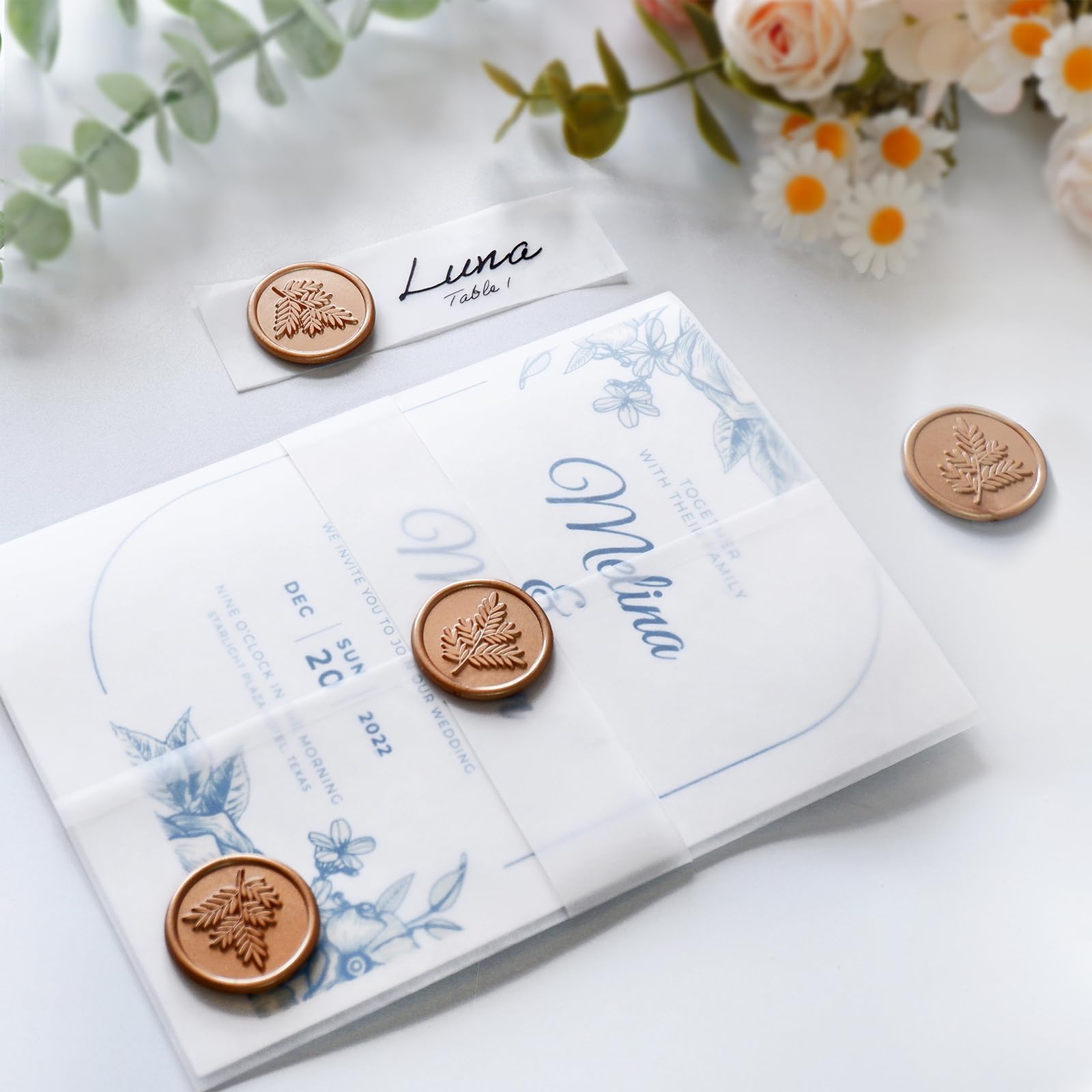CRASPIRE 50 stuks Muzikale Note Wax Seal Stickers Gouden Decoratie Stickers Vintage Zelfklevende Envelop Afdichtingsstickers voor Bruiloft Uitnodiging Envelop Decor Verjaardagsfeest Craft DIY