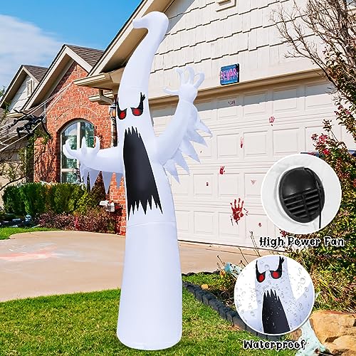 Aufblasbarer Halloween-Geist mit rotem Auge und LEDs, 1,8 m – Bild 7